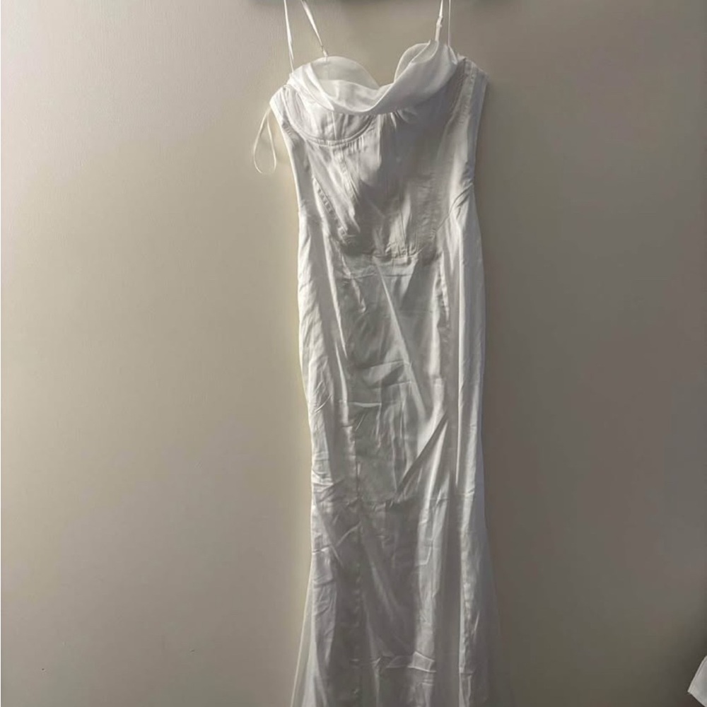 Satin White Women's Dress